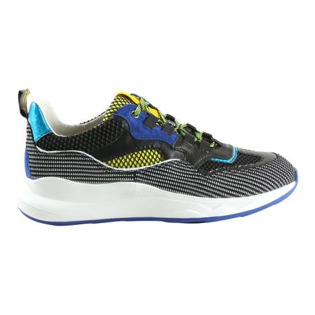 Floris van Bommel premium sneakers , Zwart , Heren , Maat: 43 EU
