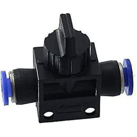 Avstängningsventil för pneumatik - Snabbkoppling för luft, vatten, vakuum (12 mm, 1 st)