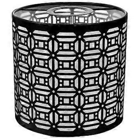 Dekorativ lampeskjerm erstatning lampeskjerm jernmateriale firkantet design for bordlampe 1 sett