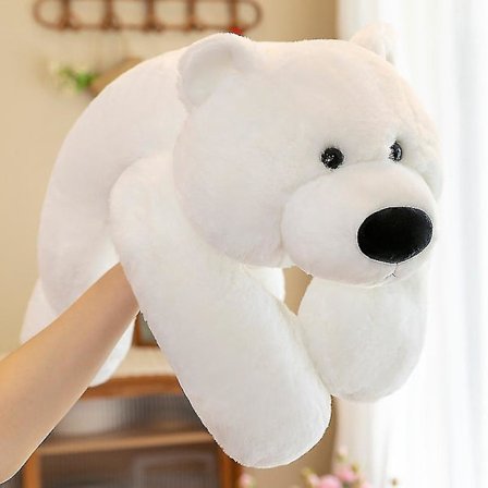 Pahentunut ahdistus dinosaurus pehmolelu rivi tyyny täytetty eläin nukke poika tyttö lahja-a(30cm,valkoinen karhu)