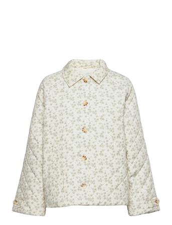Encamellia Jacket Aop 6731 Vattert Jakke Creme Envii