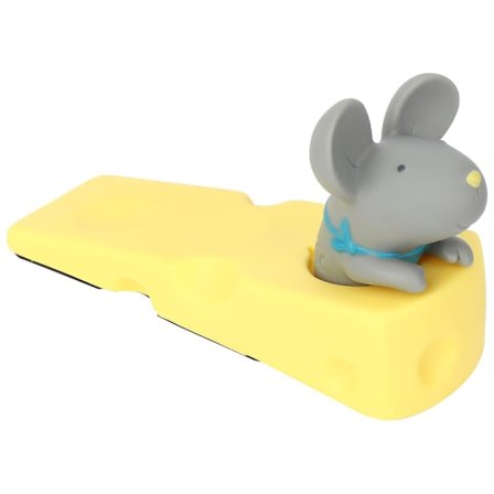 Sød Mus Dørstopper, Grå Mus Dørstop Dekorativt Dyr Dørstop Dørkile