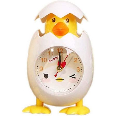 Mote Vekkerklokke Søt Tegneserie Kylling Eggeskall Vekkerklokke Skrivebordsklokke Vekkerklokke