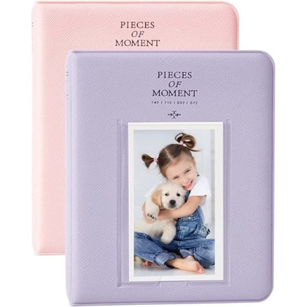 2-pack 64 albumfickor för Fujifilm Instax Mini 7s 8 8+ 9 25 50s