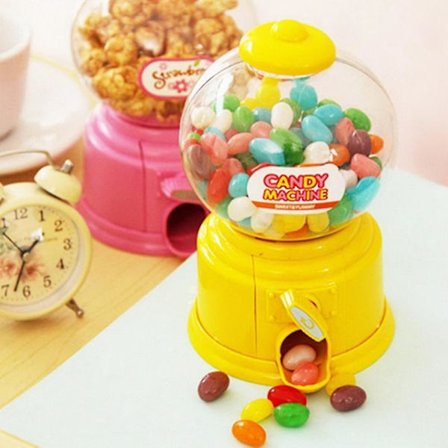 Mini Slikmaskine Boble Gumball Dispenser Pengeboks