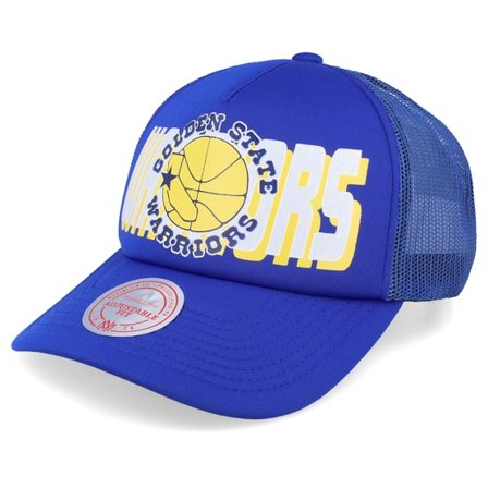 Mitchell & Ness - NBA Blau trucker Cap - Golden State Warriors Billboard Hwc Blue Trucker @ Hatstore