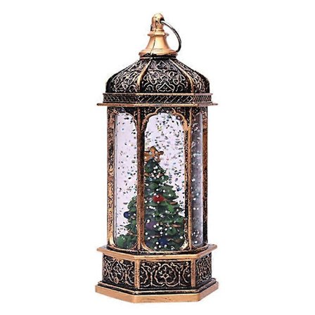 Julelanterne i europæisk retro-stil - Juletræ/Snemand LED-bærbar natlampe til hjemmet - Dekorationer til ophængning