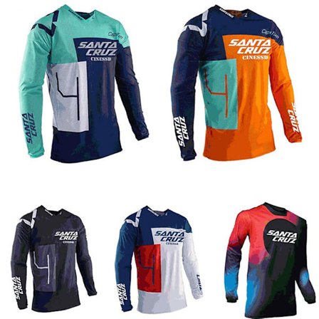 FOX sommer udendørs cykeltøj rund hals langærmet hurtigtørrende åndbar T-shirt