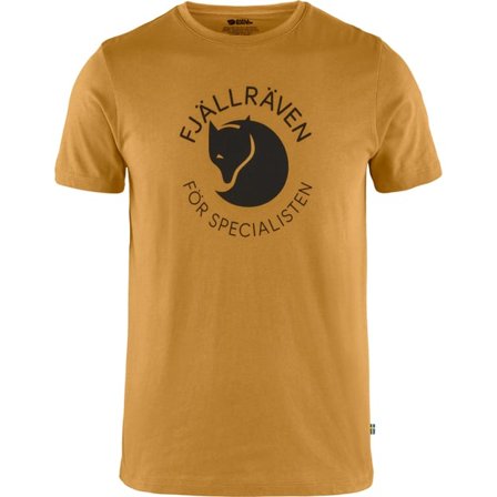 Fjällräven Men's Fox T-Shirt Top in Acorn | Size: XS, Organic Cotton