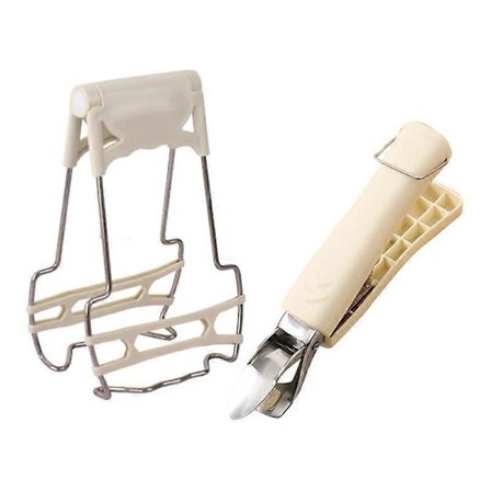 Gripesett for varme tallerkener, kjøkkenklyper, bolleklemme i rustfritt stål, sett med gripeklips og sammenleggbar kjøkkenklemme for varme fat