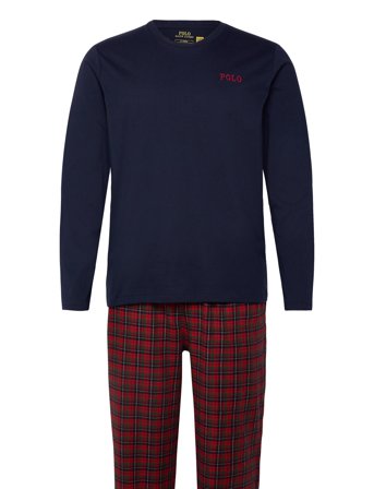 Polo Ralph Lauren | Cotton Jersey & Plaid Flannel Sleep Set | S
