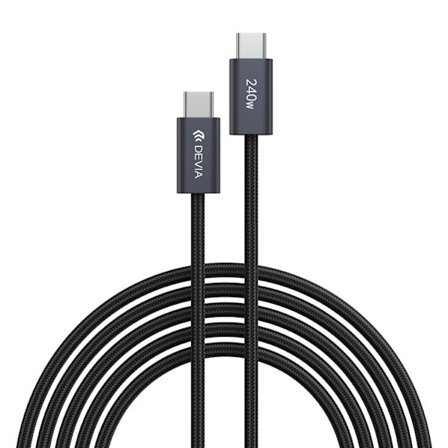 Devia USB-C Till USB-C 2m Kabel 240W PD Extreme - Svart