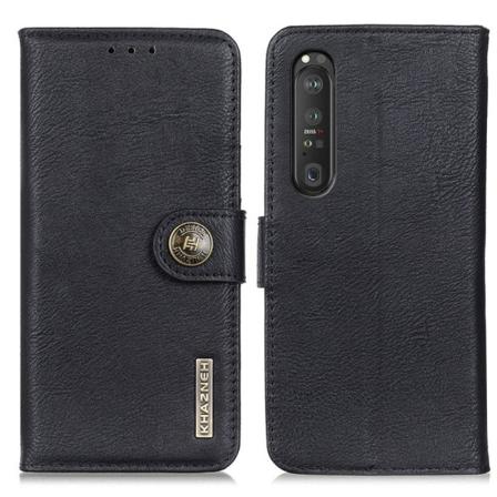 Khazneh - Plånboksfodral Sony Xperia 1 Iii - Svart Svart