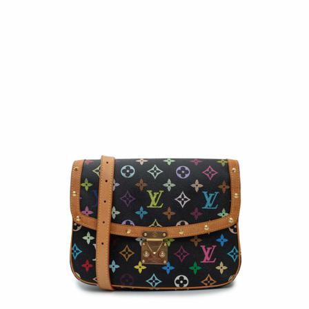 Louis Vuitton Vintage, Pre-owned Cross Body Bags Zwart, Dames, Maat:ONE Size,suede