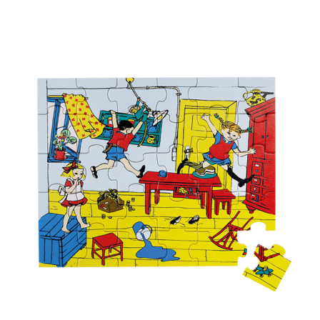 PIPPI TRÄPUSSEL 30 BITAR Träleksaker Unisex Flerfärgad S