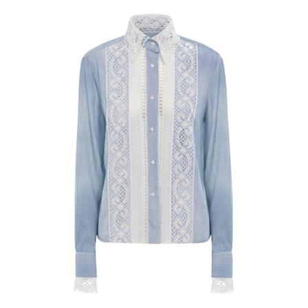 Ermanno Scervino Shirts blå, Dam, Dam, Storlek: L