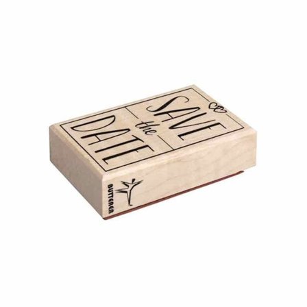 Stämpel 'Save the Date' 5 x 8 cm