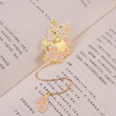 Blomster Messing Bokmerke Metall Bokmerke STIL 1 STIL 1