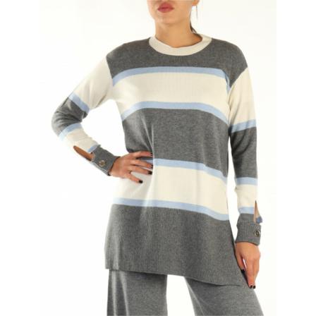 Pennyblack, Round-neck Knitwear Szary, Kobieta, Rozmiar: S