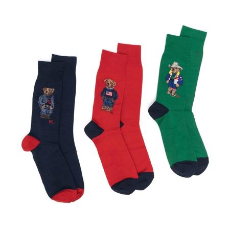 Polo Ralph Lauren, Crew Socks Gift BOX Blauw, Heren, Maat:ONE Size