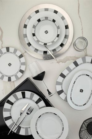 Hermia - Middagssæt (27 dele) Yildiz - Flerfarvet - Servicesæt - Fra Homeroom