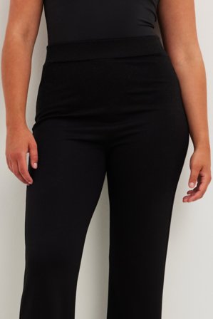 NA-KD Pantalon droit en jersey - Pantalon droit - Noir - XS