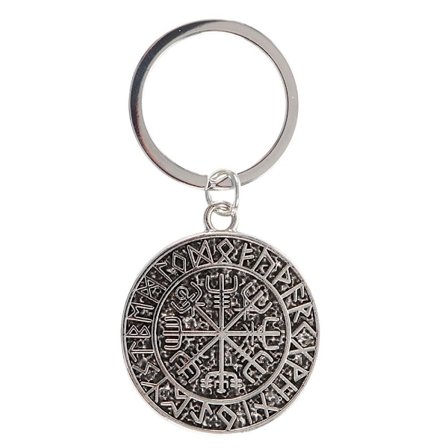Something Different Vegvísir Nyckelring One Size Silver/Grå