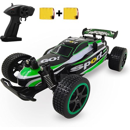 Kauko-ohjattava auto, 20 km/h lasten radio-ohjattava auto, suuri nopeudella lasten leluauto 3-12-vuotiaille, 2,4 GHz:n RC sisä- ja ulkopeli (21,7 x 