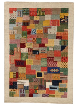 Gabbeh Loribaft Teppich Handgeknüpft 168X242 Braun/Beige