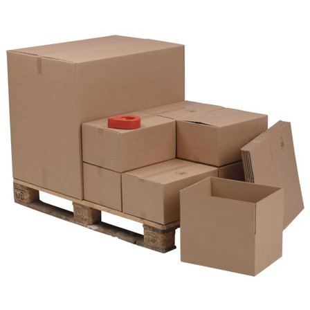 BOXON Wellåda 380x285x380mm E411 P - Lyreco - Emballage och lagerutrustning - Lådor och well - Welllådor 1-lag - 370-500 mm