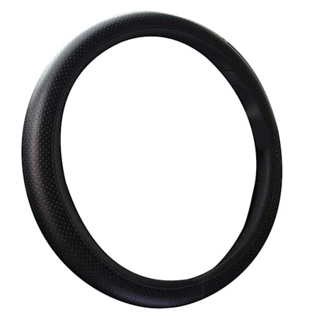 Universel Pasform 38 cm Diameter Kunstlæder Bilrat Betræk Sort Beskytter