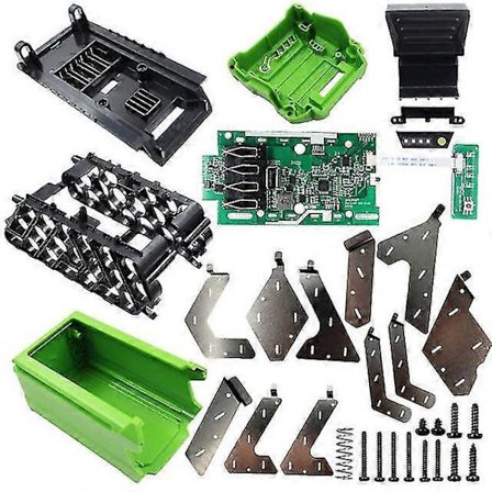 20X18650 batteri plastkasse ladebeskyttelse kretskort pcb boks g40b6 for Greenworks 40V gressklipper