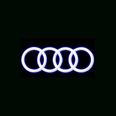 Passar till Audi välkomstljus dubbla gränssnitt bil LED-ljus, laserljus, dörrprojektionsljus, LOGO-ljus (2-pack)
