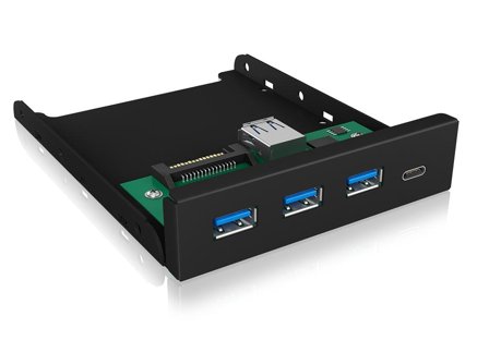 ICY BOX 4x Port USB 3.0 Hub (3x USB 3.0, 1x USB Type-C), frontpanel 3.5''