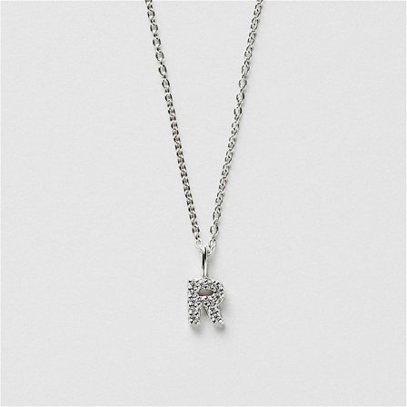 R Sparkle Letter Necklace