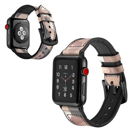 Apple Watch Series 5 40 mm klockarmband i äkta läder - Brun