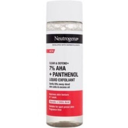 Neutrogena - Clear & Defend+ Liquid Exfoliant - Tekutý peeling s AHA kyselinami a panthenolem 125ml