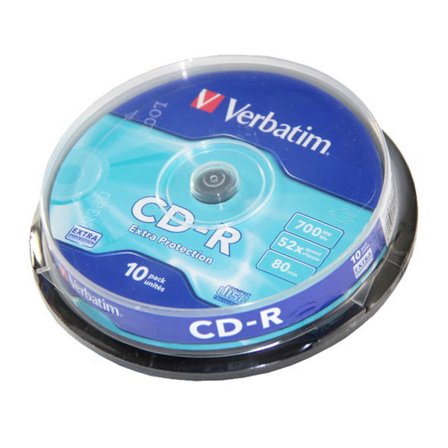 CD-R 52x 700MB 10-pack Spindel