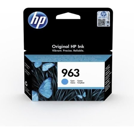 Alkuperäinen HP 963 syaani mustekasetti (3JA23AE) HP OfficeJet Pro 9010 / 9020 -sarjalle
