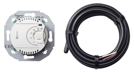 Schneider Electric Renova WDE011623 Lattiatermostaatti 230 V valkoinen, Lämmitys