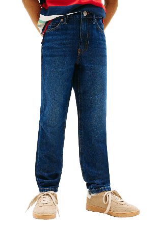 Tommy Hilfiger Straight Dark Blue Jeans Herr Blå 152