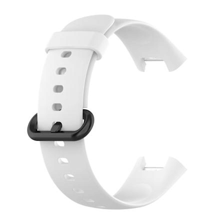 Sopii Redmi Watch 2 Lite -kellolle, Vankka V rillinen Silikoninen Vaihtohihna White