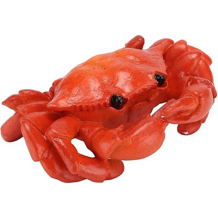 Askkopp i form av en krabba i harts med lock, heminredning (16x14,5x6 cm)