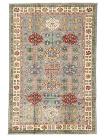 Kazak Ariana Matta Orientalisk Brun/Grön (Ull, Afghanistan)