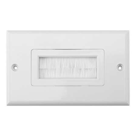 Plastik støvdæksel børste til kabel vægplade port indsatsdæksel KLB