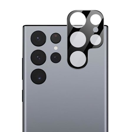 2-PAK SKALO Samsung S23 Ultra 3D Kameralinse Beskyttelsesglas