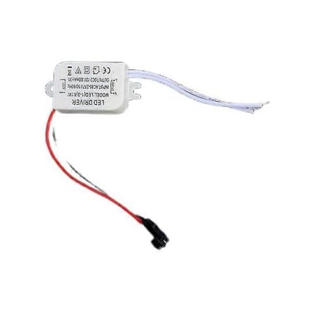 Enkel AC 85V-265V - DC 12V LED Elektroninen Muuntaja Virtalähde Ohjain 3X1W