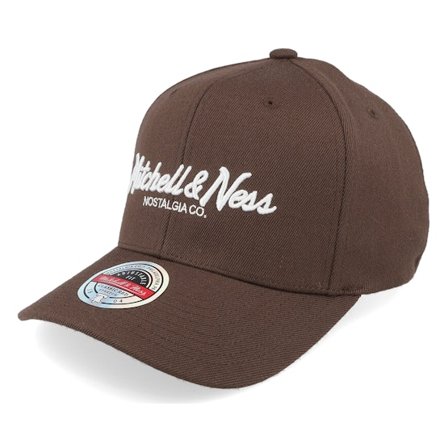 Mitchell & Ness - "Redes " adjustable Boné - Pinscript Brown/White Adjustable @ Hatstore