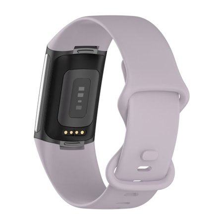 Fitbit Charge 5 enkelt TPU-klockarmband - Ljuslila / Storlek: L