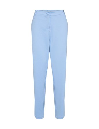 Sc-Daniela Bottoms Trousers Straight Leg Blue Soyaconcept